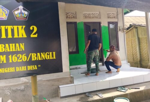 Penyelesaian RTLH TMMD Ke-129, Satgas Kodim 1626/Bangli Fokus pada Finishing