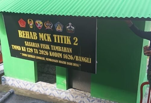 Kinerja Bersama TNI dan Warga Mempercepat Pembangunan MCK di Desa Sekardadi
