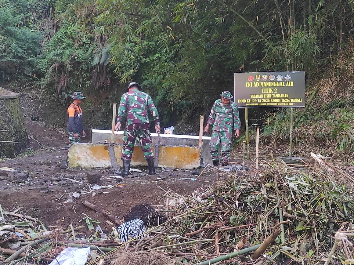 Inisiatif TNI Manunggal Air Tingkatkan Akses Air Bersih di Desa Sekardadi