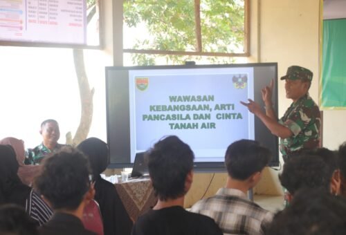 Membakar Semangat Pemuda Desa Baru Raharja: TMMD Ke-129 Kodim 0412/LU Gelar Penyuluhan Wawasan Kebangsaan