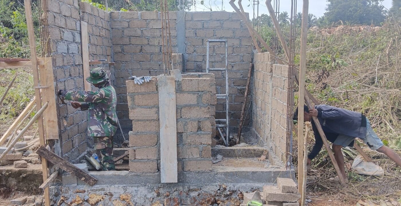 Progres Pembangunan MCK Masjid Desa Polewali Terus Berlanjut