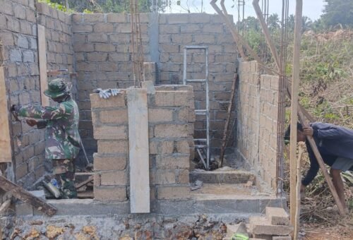 Progres Pembangunan MCK Masjid Desa Polewali Terus Berlanjut