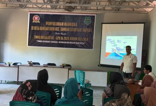 Polres Kapuas dan Kodim 1011/Klk Gelar Penyuluhan Narkoba Dalam Rangka TMMD Reguler Ke-129 TA 2026.