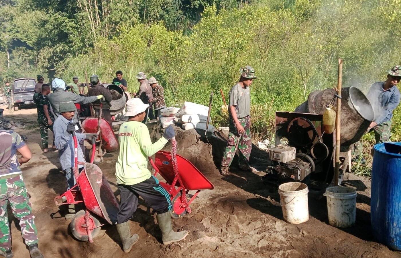 Progres TMMD Ke-129: Pembangunan DPT di Desa Sekardadi Berjalan Berkualitas