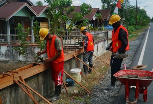 Pembangunan Fasilitas Ibadah di Desa Bandaraya Melalui TMMD Reguler Ke-129