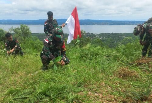 Kolaborasi TMMD dan Mahasiswa UBT untuk Hijaukan Perbatasan