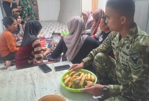 Kegiatan Sosial TNI, Satgas TMMD Kodim 0413/Bangka Siapkan Hidangan untuk Acara Ngagung
