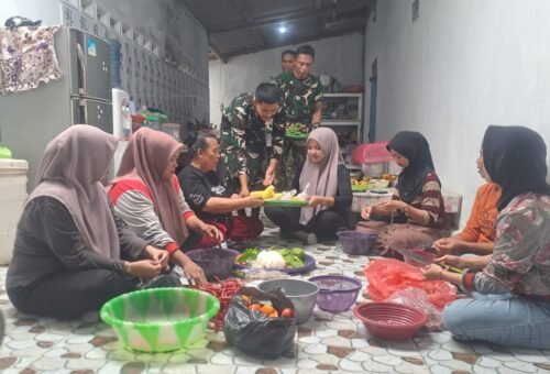 Penguatan Komunitas Melalui Momen Ngagung, Satgas TMMD Kodim 0413/Bangka Jalin Hubungan Dengan Warga