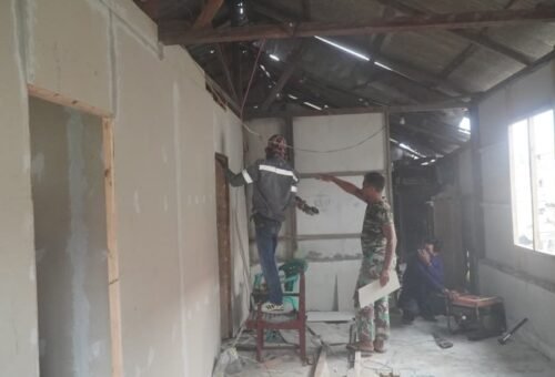 Kemajuan Pembangunan MCK di SDN Pulau Dua dalam TMMD Ke-129