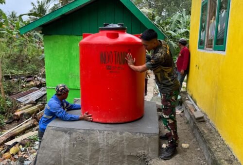 Pemasangan Tandon Air Bersih di SDN Pulau Dua Semakin Dekat