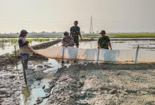 Kades Luwung Kencana Apresiasi Program Ketahanan Pangan TMMD ke-129 Kodim 0620/Kab. Cirebon
