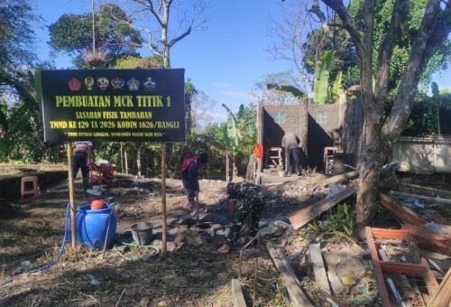 Fasilitas MCK dari TMMD Ke-129 Ciptakan Kesehatan Lingkungan di Desa Sekardadi