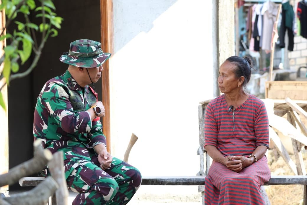 Kunjungan Hangat Dansatgas TMMD 129: Bu Kemi, Harapan Baru dalam Program Rutilahu