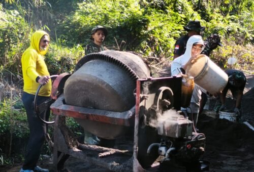 Proyek TMMD Ke-129 Kodim 1626/Bangli: Mesin Molen Digerakkan untuk Meningkatkan Kinerja