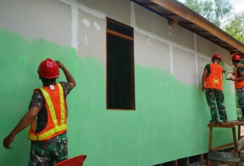 Progres Akhir Pengecatan RTLH Bapak Walianto di Desa Bandaraya