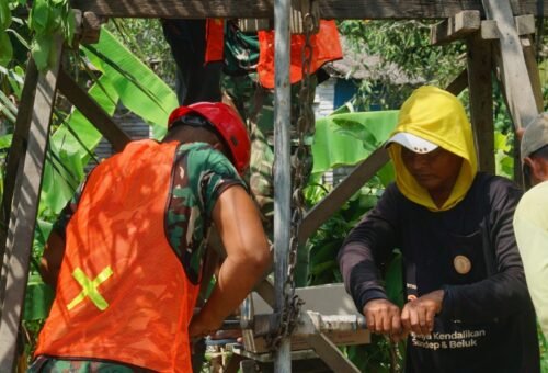 Pembangunan Sumur Bor dalam TMMD Ke-129 Perkuat Akses Air Bersih bagi Warga