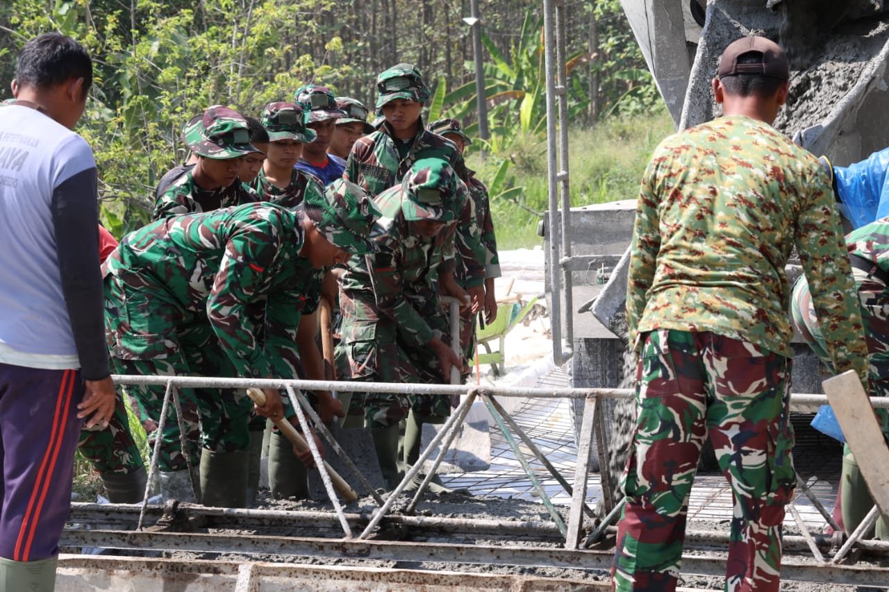 Membangun Masa Depan Cerah, TMMD 129 Fokus pada Infrastruktur Desa Tlemang
