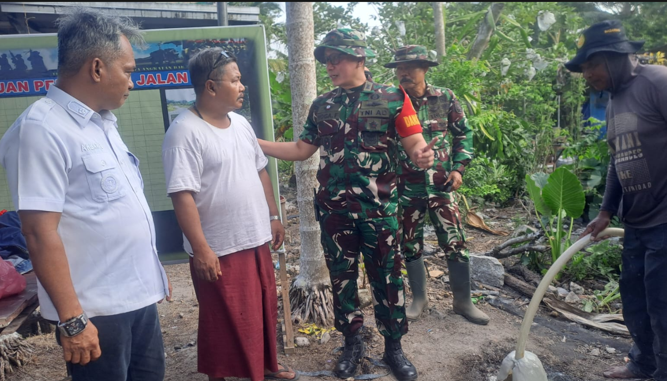 Dansatgas TMMD 129 Kodim 0413/Bangka Cek Langsung 3 Lokasi Sasaran Fisik, Pastikan Sesuai Target
