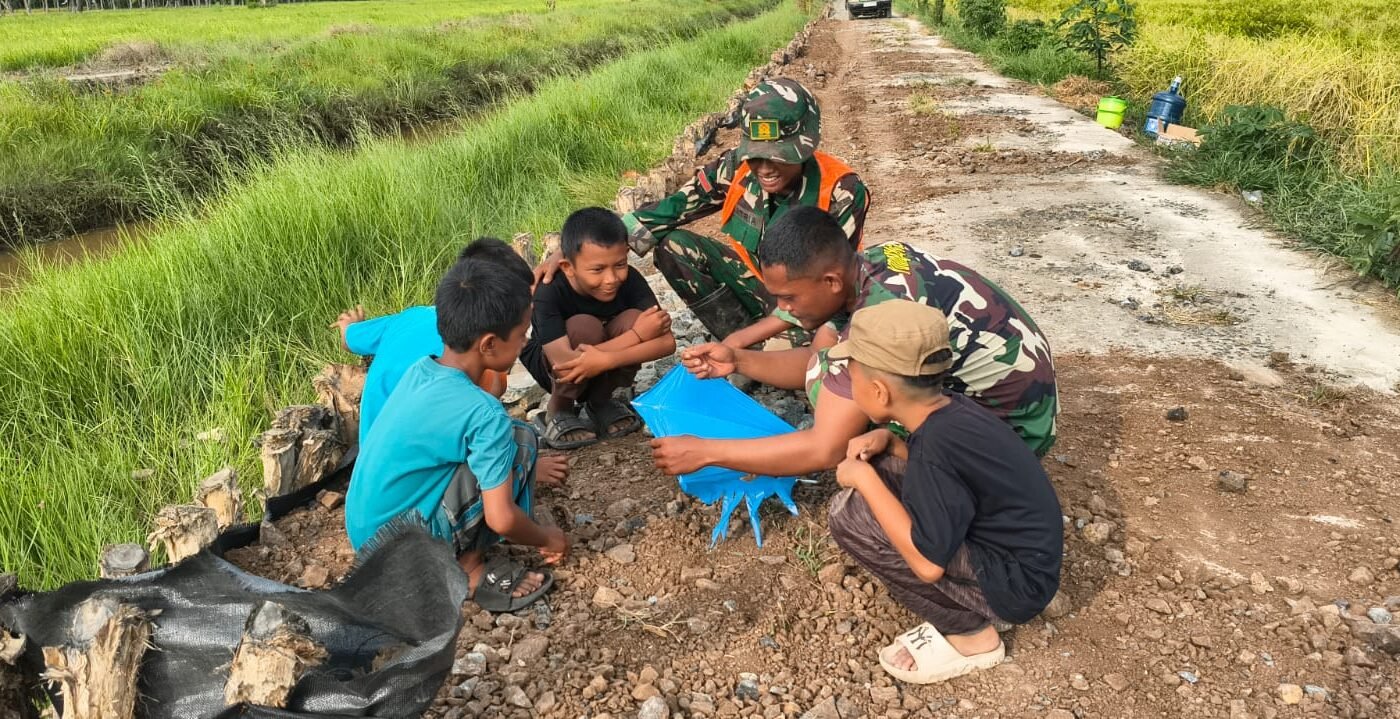 Cita-Cita Indah di Balik Program TMMD Bersama Anak-Anak RT 13