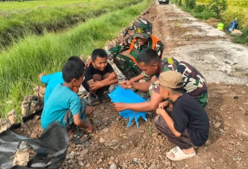 Cita-Cita Indah di Balik Program TMMD Bersama Anak-Anak RT 13