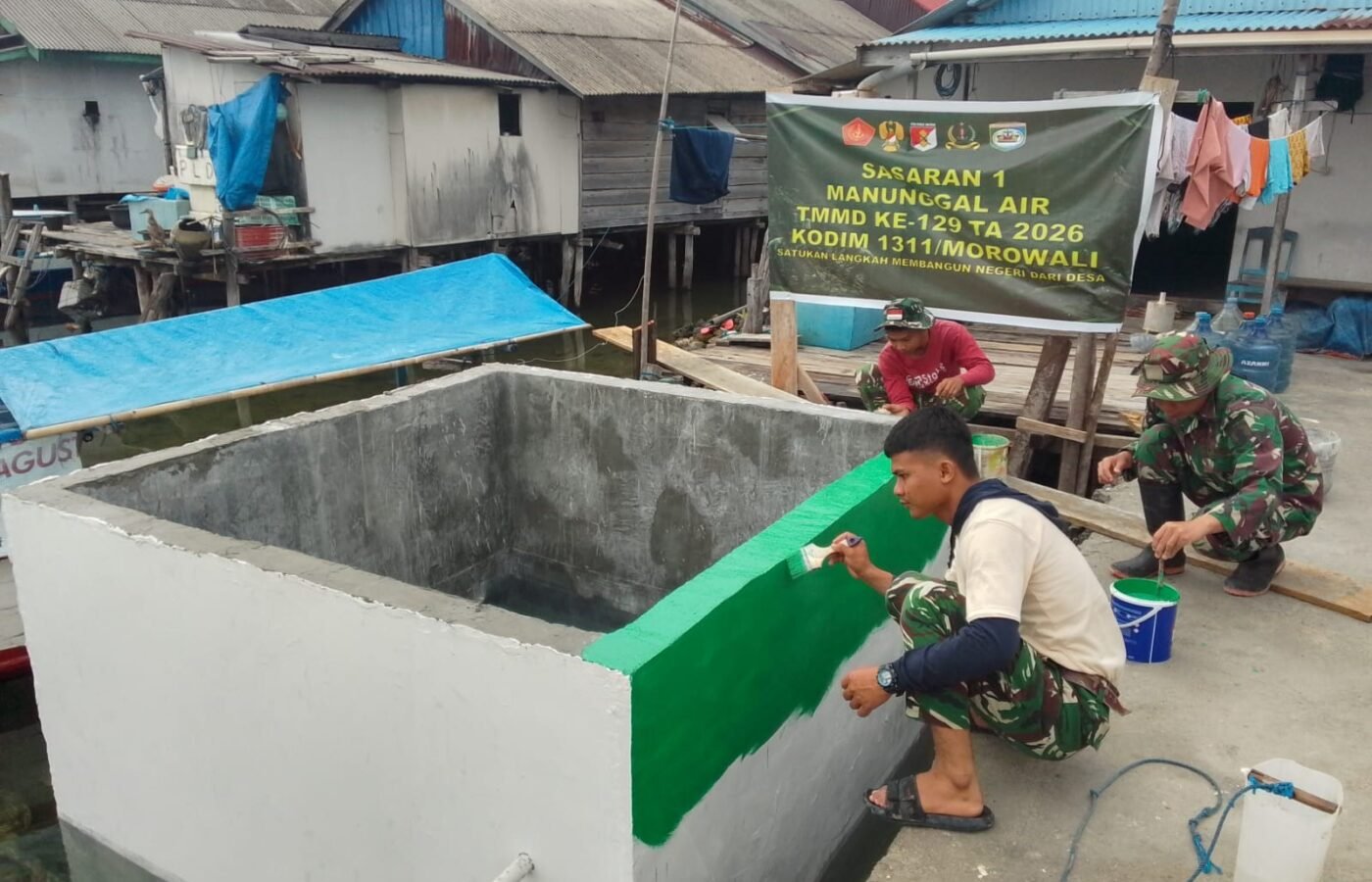 Pembangunan Program Manunggal Air Bersih Desa Umbele Menuju Penyelesaian