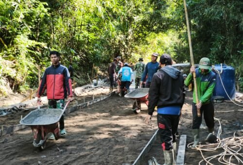 Progres Pembangunan Jalan TMMD Ke-129 di Bangli Mencapai 40 Persen, Akses Pertanian Semakin Terbuka