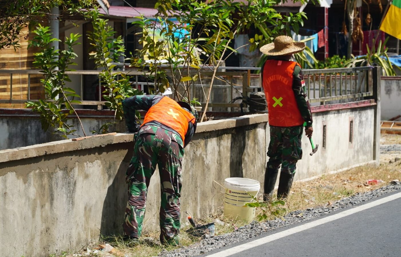 Proses Penyelesaian Musholla Darul Iman oleh Satgas TMMD Ke-129 Makin Serius