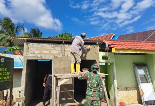 Progres Pembangunan Fasilitas MCK di Masjid Quba Umbele
