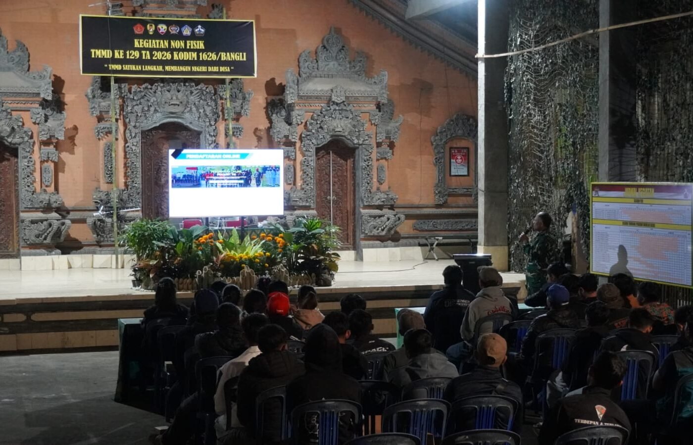 Pendidikan Rekrutmen Prajurit TNI AD Dalam Program Nonfisik TMMD Ke-129 di Bangli
