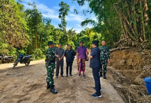 Tinjauan Bersama Bupati Bangli, Dandim 1626 Pastikan TMMD Berjalan Lancar