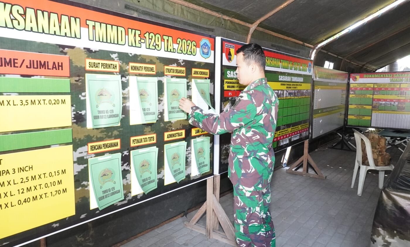 Posko TMMD 129: Pusat Koordinasi yang Mendorong Kerja Sama Antara Satgas dan Warga