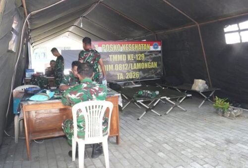Pusat Informasi dan Kehangatan Warga: Pos Kotis TMMD ke-129 Kodim 0812/Lamongan