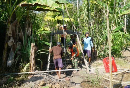 Pembangunan Sumur Bor di TMMD Ke-129 untuk Kesejahteraan Desa Bandar Raya
