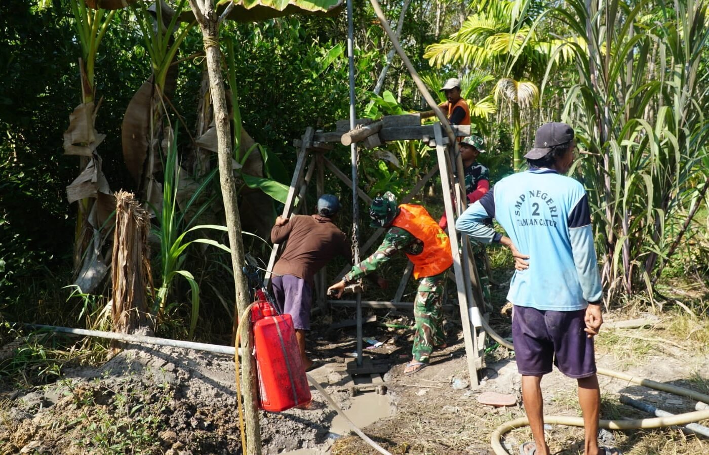 Sinergi Satgas TMMD dan Masyarakat Tingkatkan Akses Air Bersih