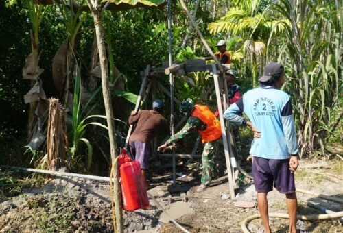 Sinergi Satgas TMMD dan Masyarakat Tingkatkan Akses Air Bersih