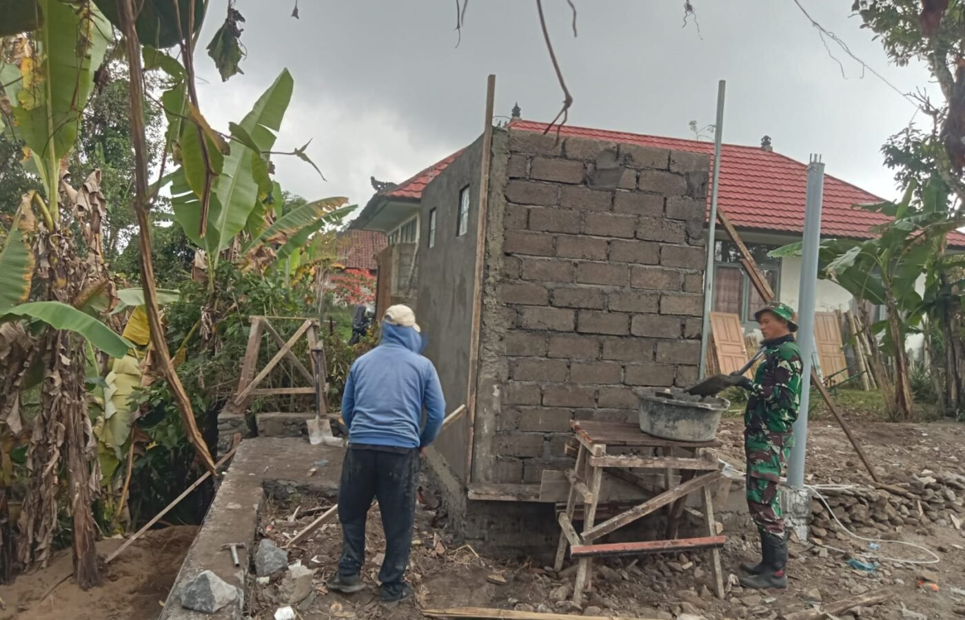 Proyek MCK TMMD Ke-129 Kodim 1626/Bangli Menuju Penyelesaian