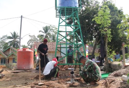 Pembangunan Tower Sumur Bor untuk Akses Air Bersih di Desa Baru Raharja