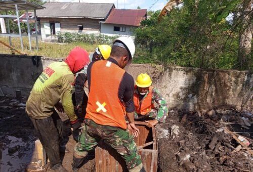 Akselerasi Pembangunan Fasilitas Sanitasi oleh Satgas TMMD Ke-129