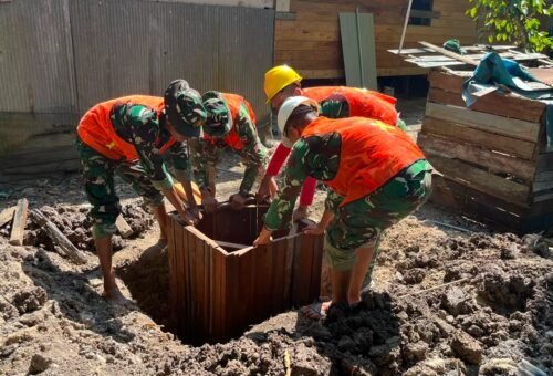 Pembangunan Septik Tank MCK TMMD Dukung Sanitasi Warga Desa Bandar Raya