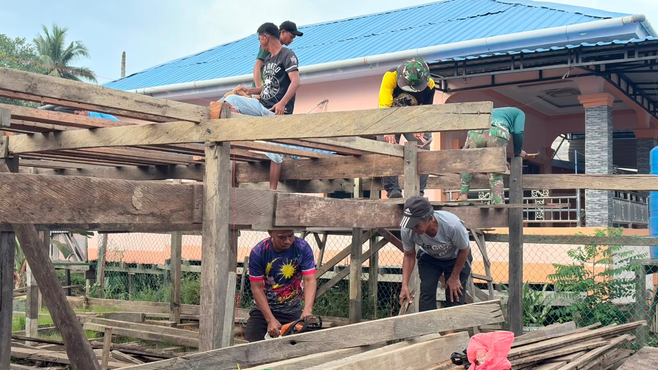 Setelah 18 Tahun Menanti, Impian Pak Hamsah Miliki Rumah Layak Terwujud Berkat TMMD ke-129 Kodim 0911/Nunukan