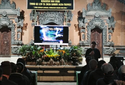 Pendidikan Mitigasi Bencana dalam TMMD Ke-129 Kodim 1626/Bangli untuk Warga Sekardadi