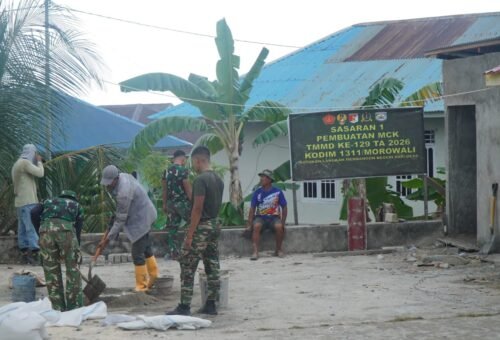 Kemajuan Pembangunan MCK Masjid Quba di Desa Umbele