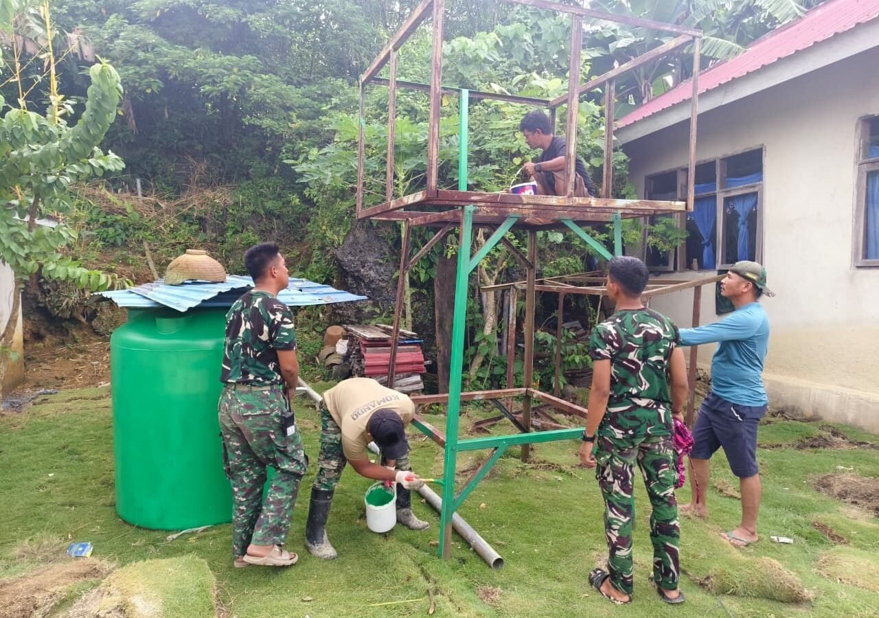 Kemajuan Pembangunan MCK Masjid di Desa Polewali Menuju Tahap Finishing