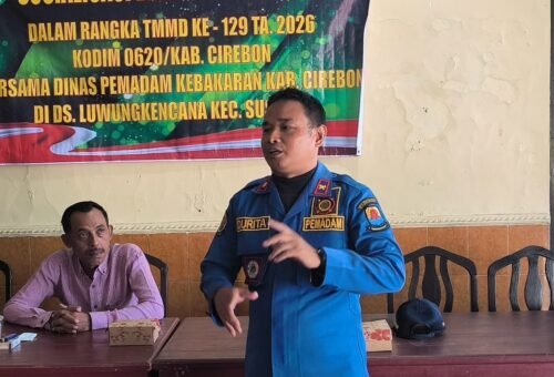 Peningkatan Kesadaran Masyarakat tentang Kebakaran melalui TMMD ke-129 di Cirebon