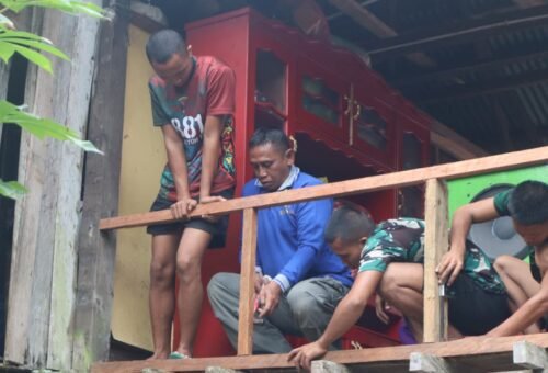 TMMD ke-129 Kodim 0911/Nunukan Perkuat Nasionalisme Warga Perbatasan Lewat Program Nonfisik