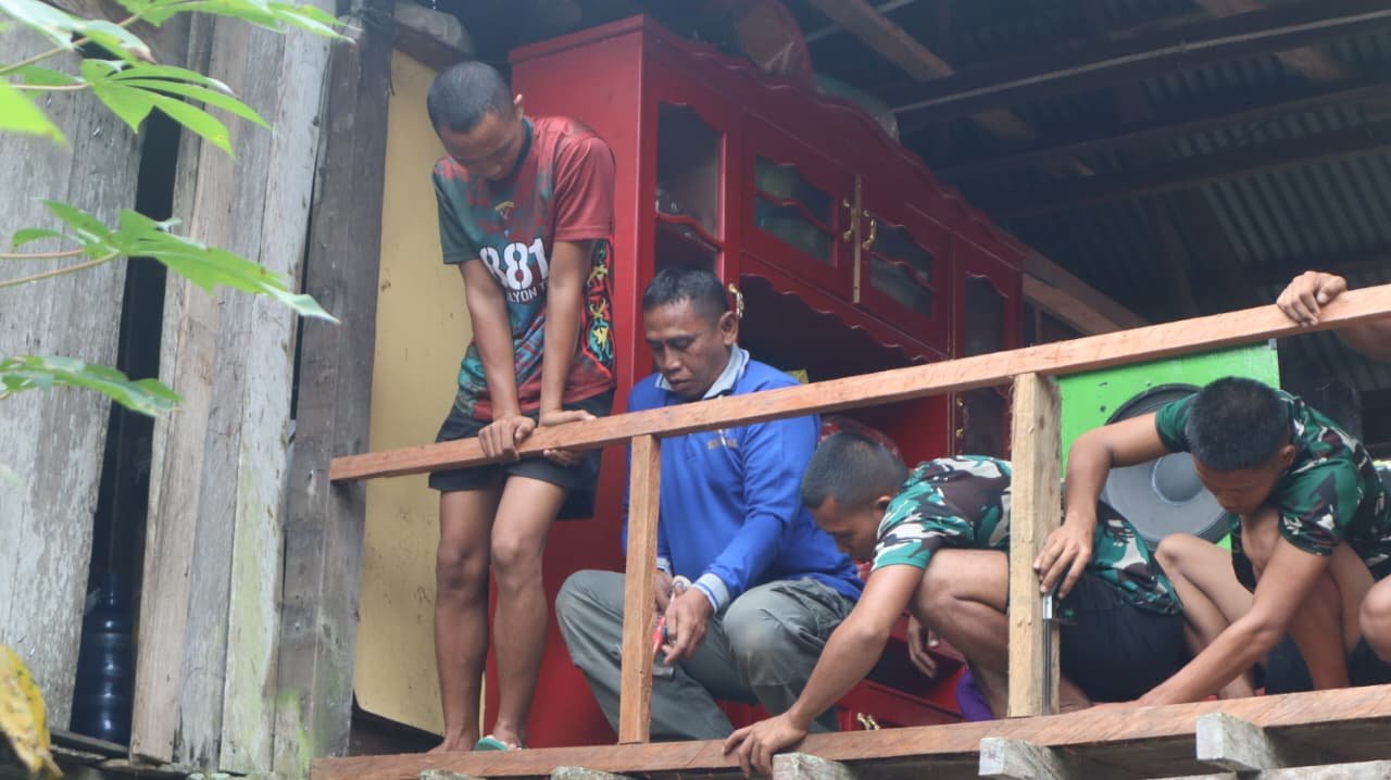 TMMD ke-129 Kodim 0911/Nunukan Perkuat Nasionalisme Warga Perbatasan Lewat Program Nonfisik