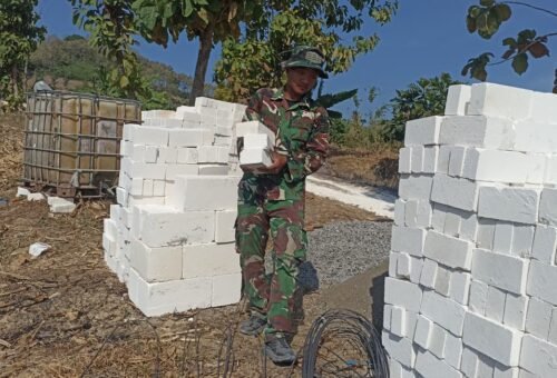 Pentingnya Material Berkualitas dalam Pembangunan Tandon Air TMMD Ke-129