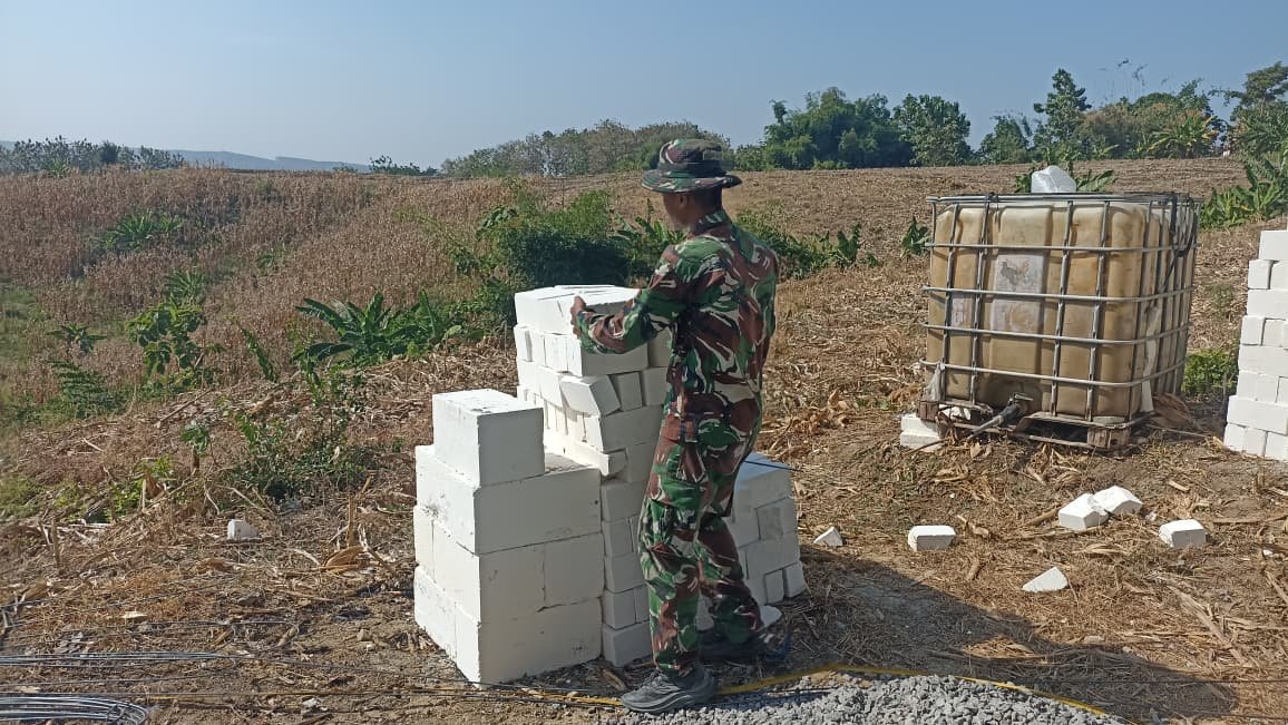 Prioritaskan Kualitas Material, TMMD Lakukan Pemilihan Tandon Air Secara Teliti