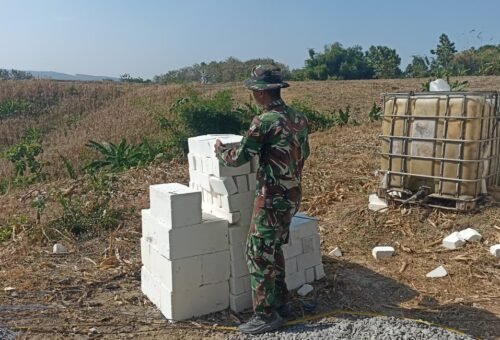 Penguatan Struktur Tandon Air, Satgas TMMD Fokus pada Material Berkualitas