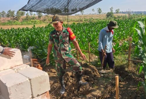 Pembangunan Fondasi Tandon Air Irigasi di Desa Tlemang Dimulai
